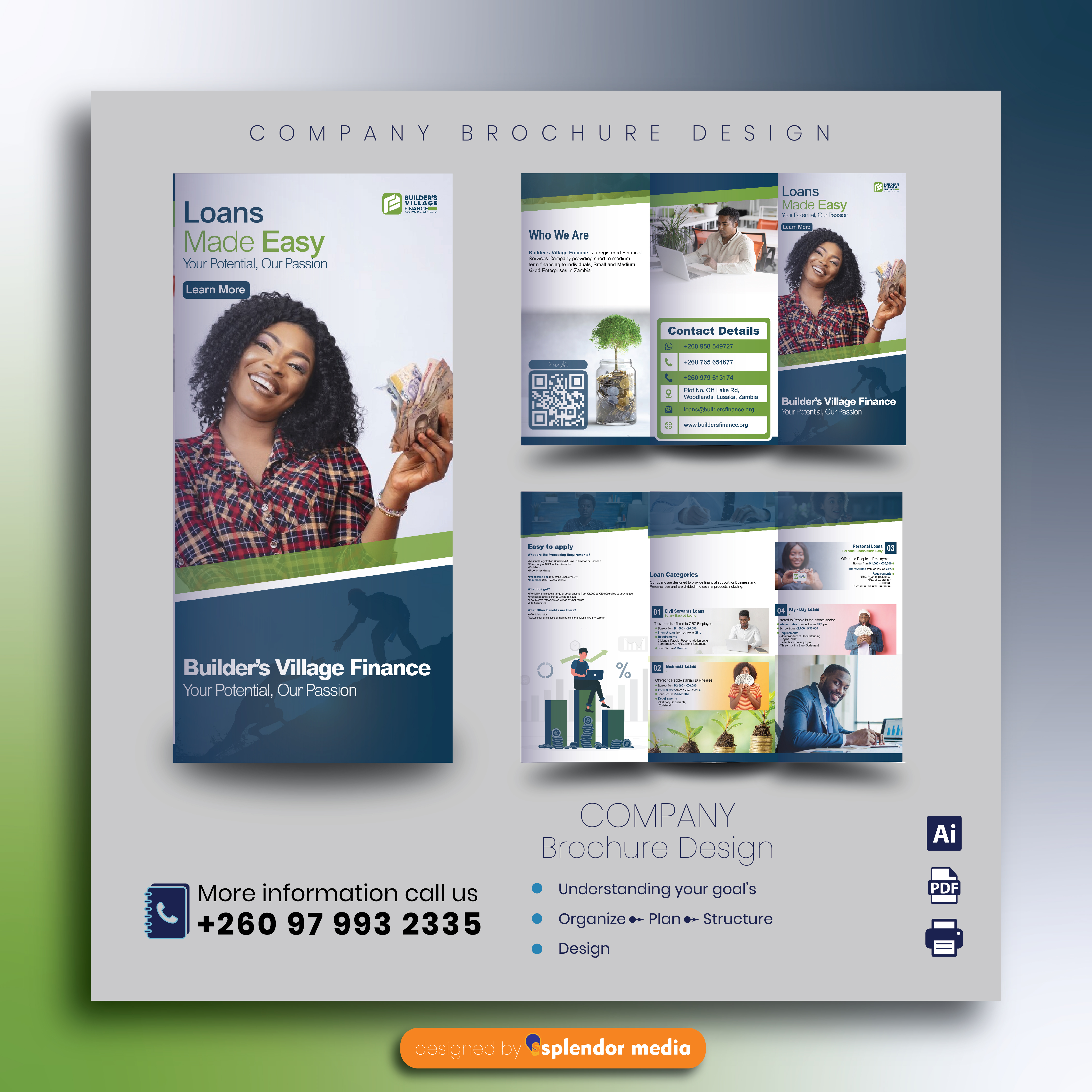 Finance brochure design