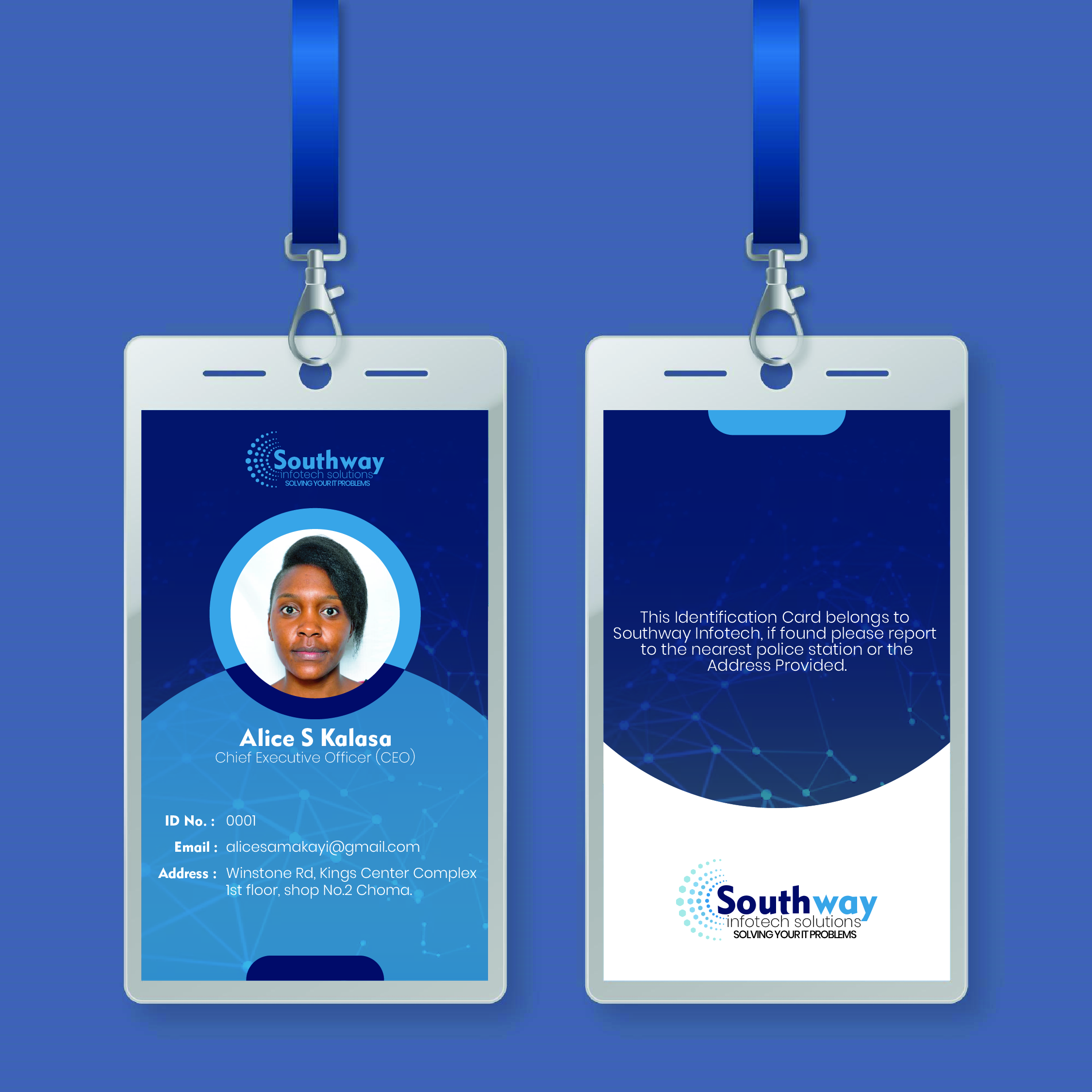 Professional ID card design