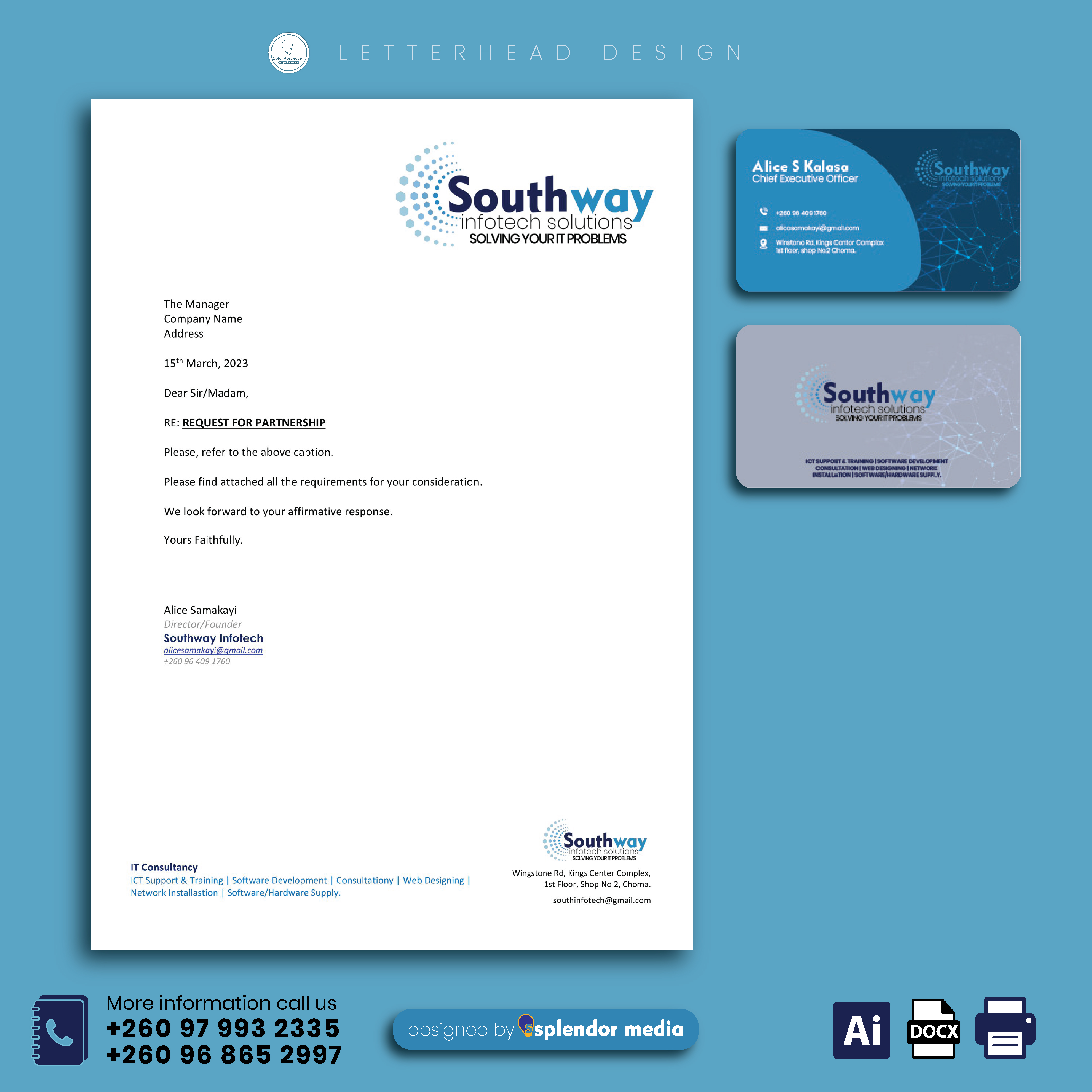 Southway letterhead design