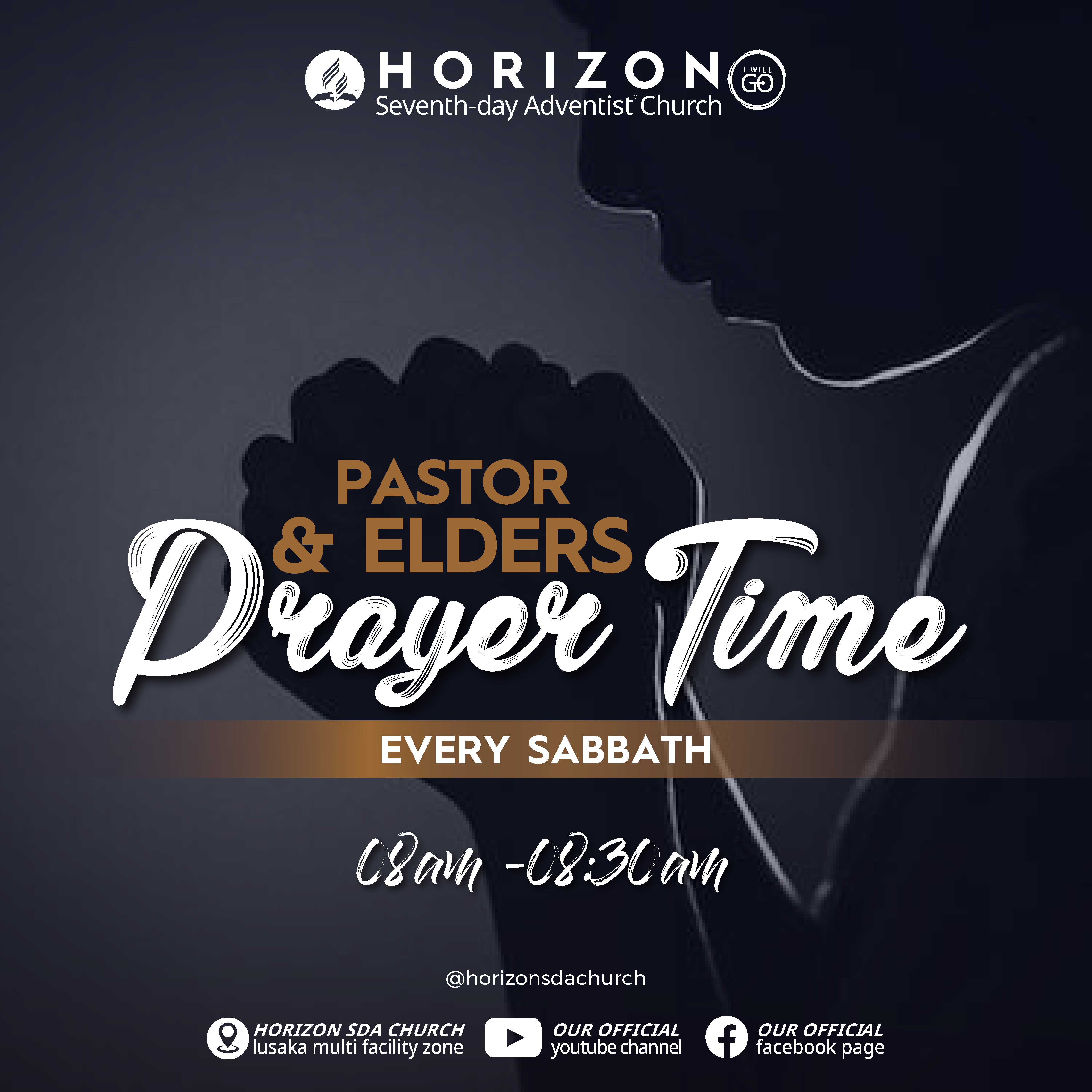 Prayer event poster design