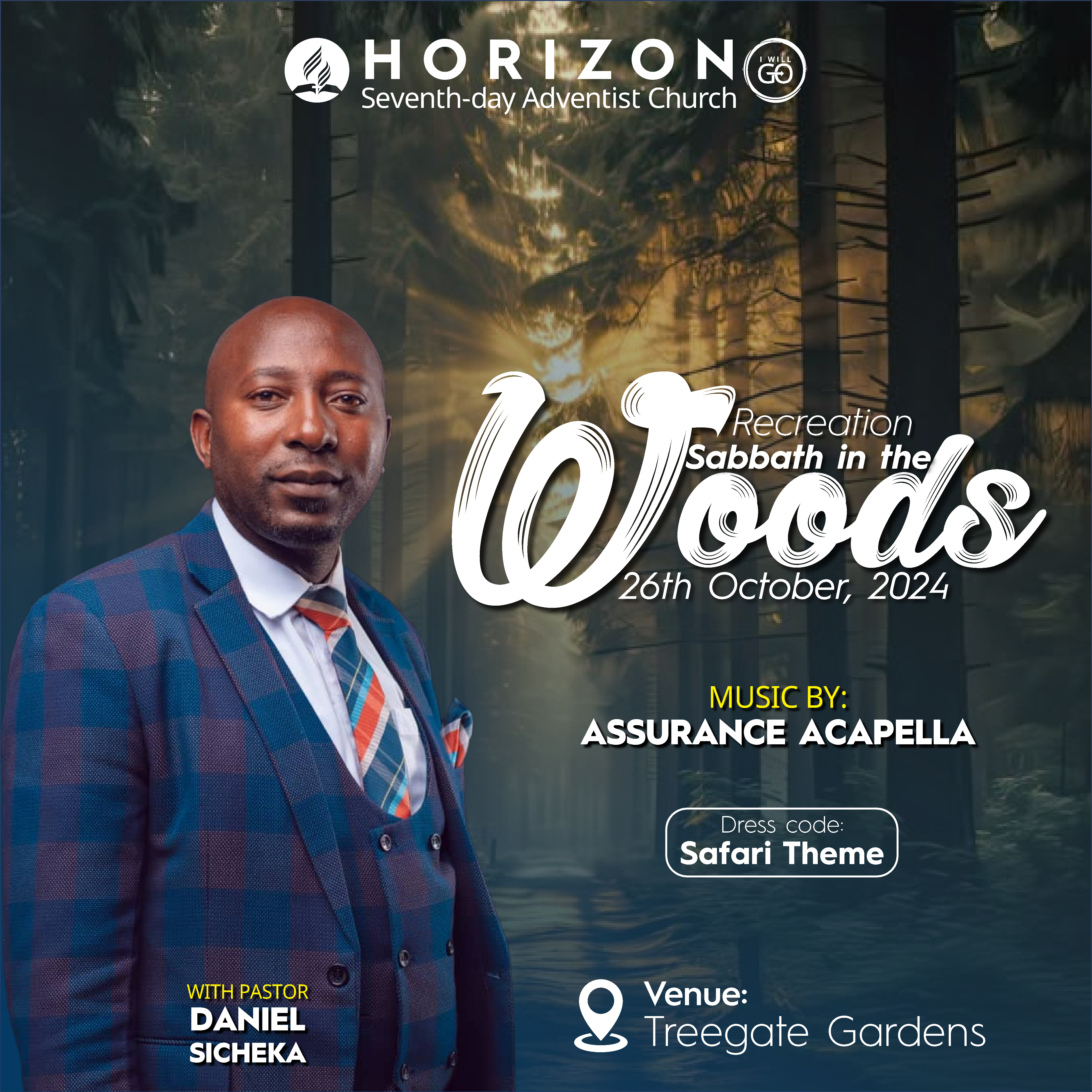 Sabbath in the woods event poster