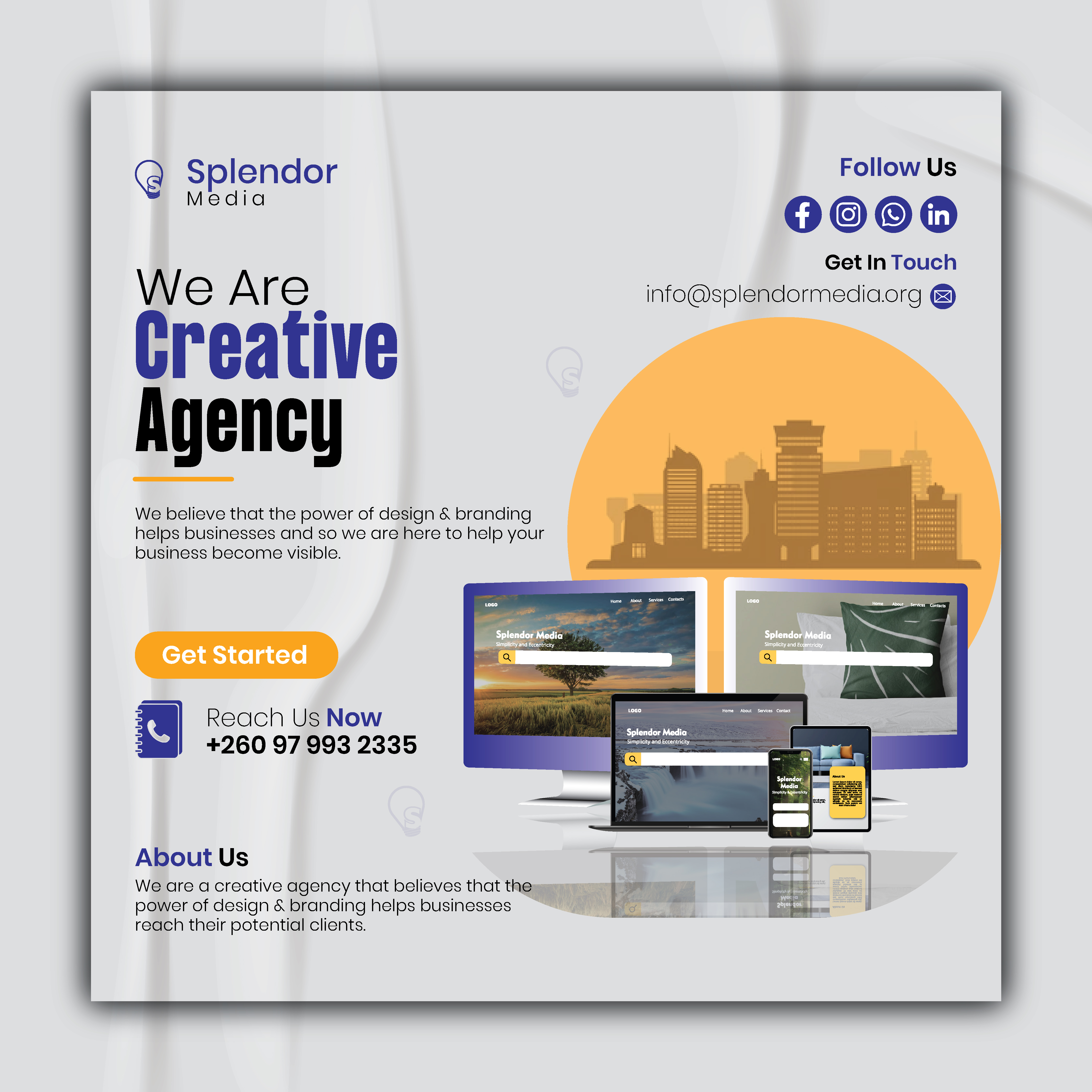 Splendor Media square poster