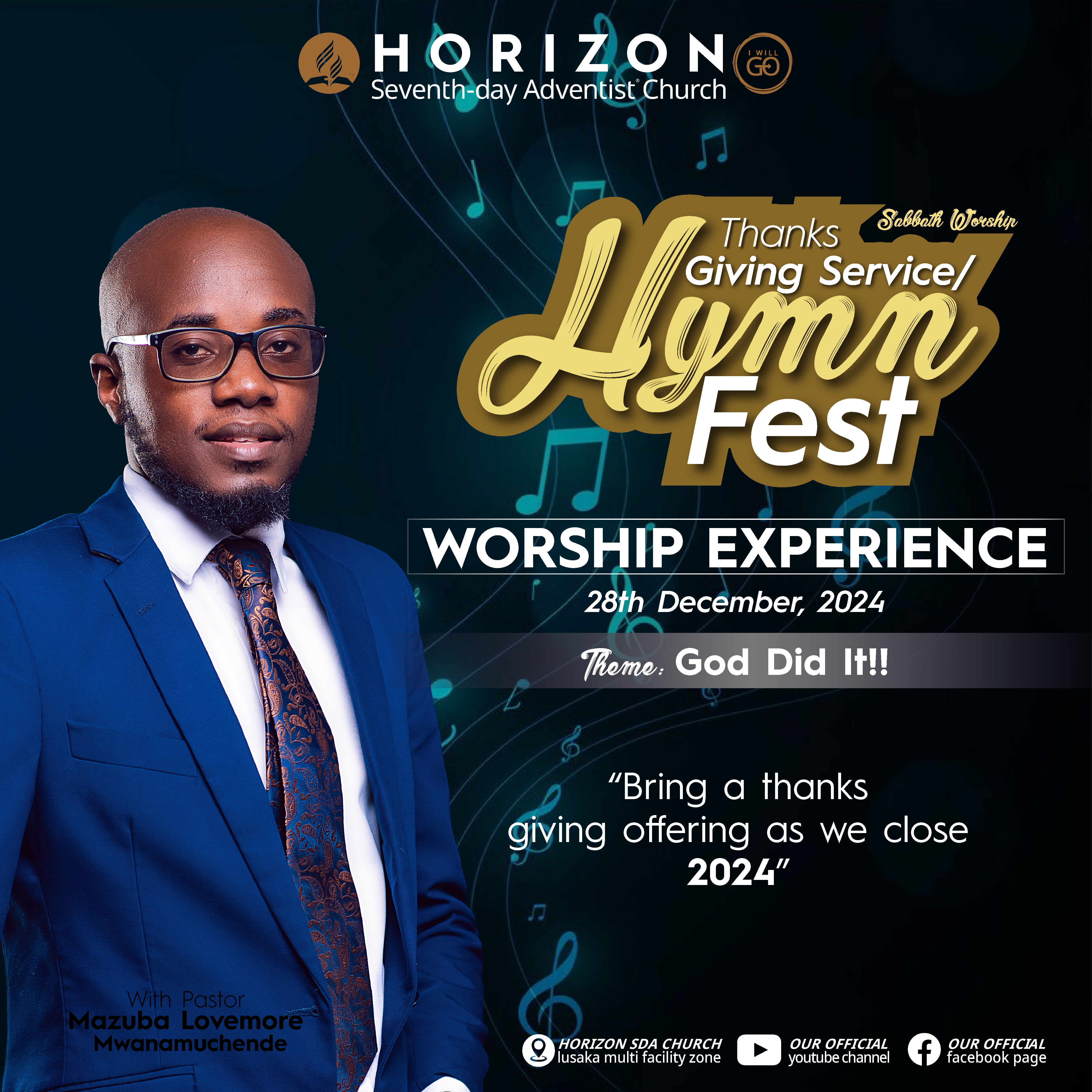 Thanksgiving event poster design